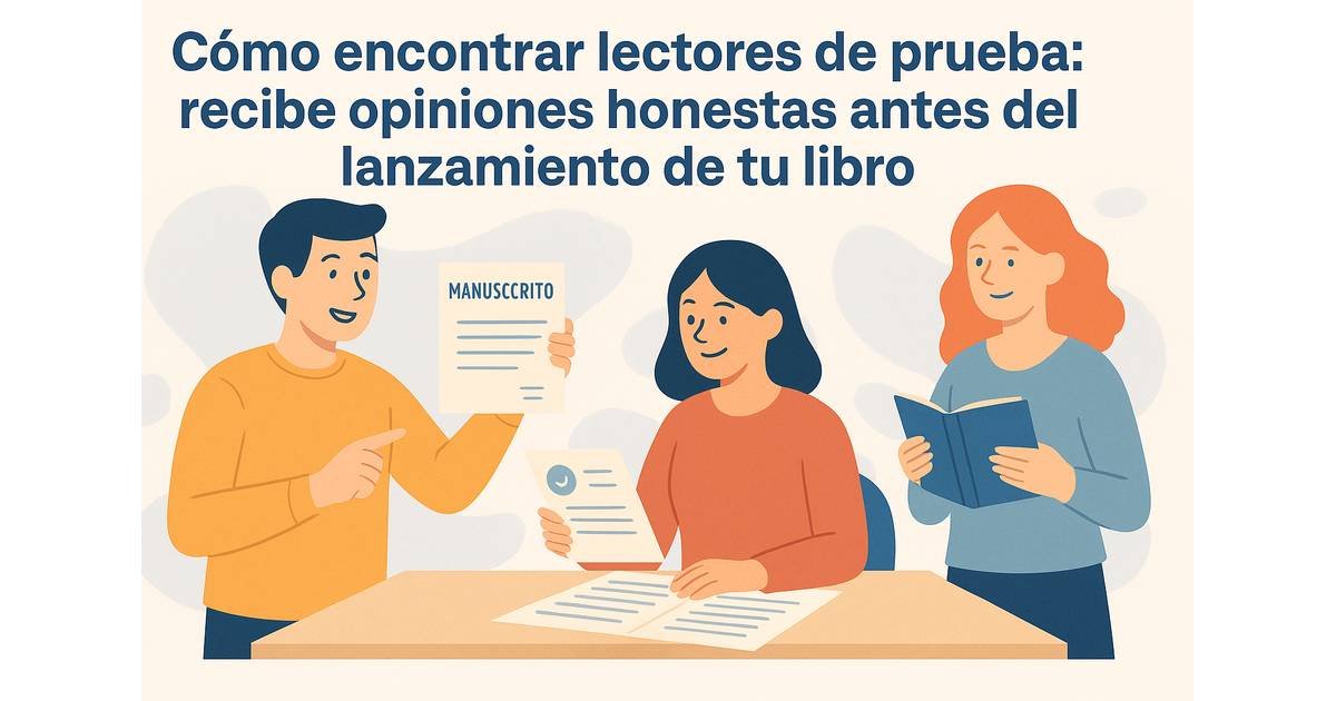 Cómo encontrar lectores de prueba: recibe opiniones honestas antes del lanzamiento de tu libro